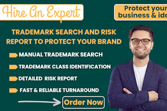 perform a detailed trademark search and risk report to protect your brand