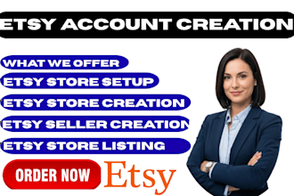 create etsy shop etsy seller account setup etsy product listing etsy store setup