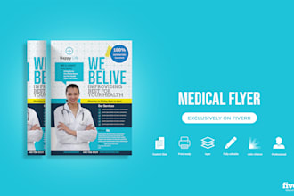 design eye catching flyer, medical flyer, home care