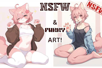 furry fursona nsfw character design nsfw anthro game furry art nsfw illustration