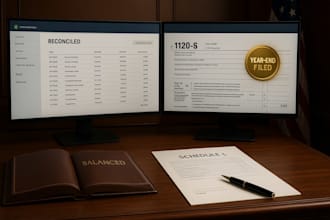 do your bookkeeping and tax preparation for year end filing