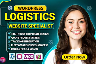 build a professional logistics and freight forwarder website