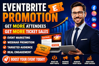 eventbrite, ticket sales, event marketing, website promotion, webinar marketing