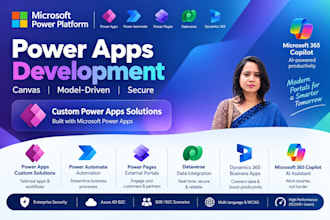 build powerapps, power automate, sharepoint, dataverse and copilot solutions