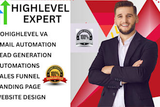 be your gohighlevel sales funnel, automation gohighlevel expert and funnel setup