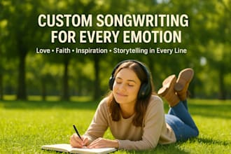 write custom christian song lyrics, poems