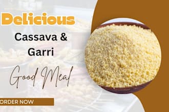 prepare white cassava flour and garri via pot, bolw