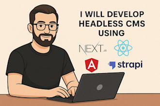 develop modern headless cms with react nextjs and strapi