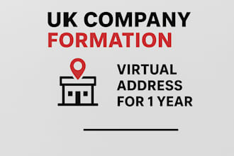 form your UK company with virtual address and 1 year management