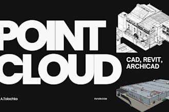 convert point cloud to bim 3d model in archicad , revit