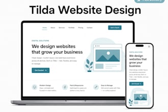 create a professional tilda website for small business