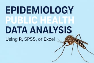 do epidemiology, public health, and data analysis using r, spss, or excel