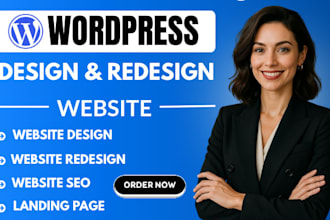 design wordpress landing page, sales page and  promotional landing page