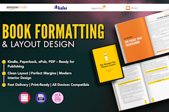 do book formatting kindle ebook layout design and typesetting
