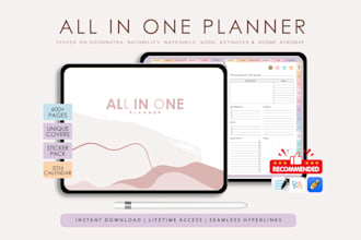 do hyperlinked planner, etsy digital planner, etsy digital product