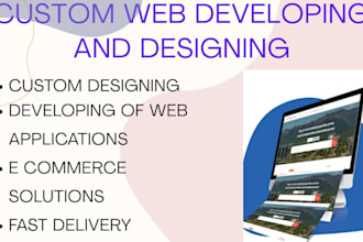 develop and design websites and applications