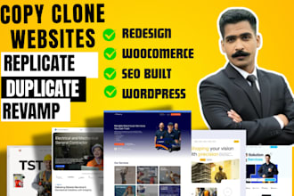 redesign, duplicate, replicate, revamp, copy or clone any website