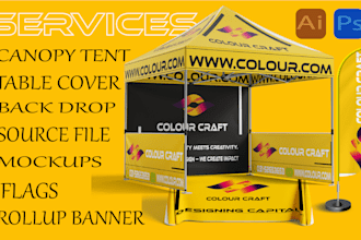 design event tent,banner graphic design