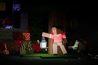 make minecraft art style thumbnails