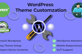 install wordpress, setup theme and import demo content