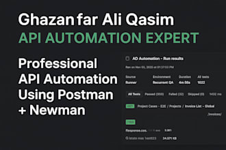 perform professional API automation testing using postman and newman