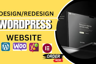 design or redesign wordpress website, rebuild wordpress elementor website
