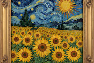 give you 100 ai text prompts that create different professional artworks