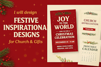 design festive inspiration flyer, prayer brochure, printable gift design