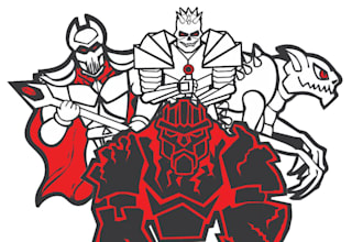 create custom mascot or sticker style character art