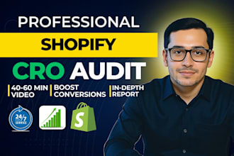 do a cro conversion rate optimization audit for your shopify store or website