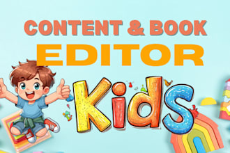 be your children book and content editor