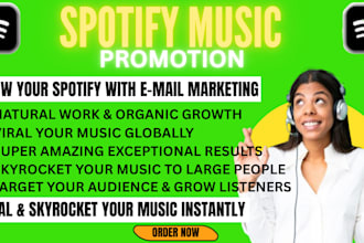 do email marketing campaign to promote spotify music promotion