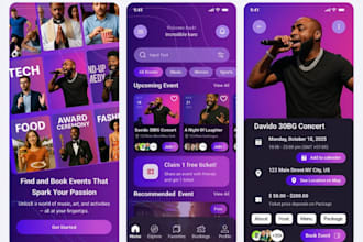 develop event booking app ticket booking app hotel booking app conference app