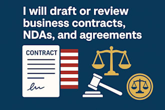 draft or review business contracts ndas and agreements