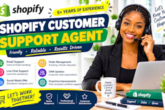 be a shopify and ecommerce customer support agent