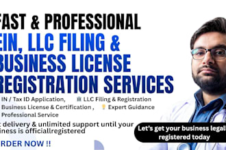 register US llc, get ein number, itin, efile US tax return, 1040 tax id
