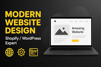 design a professional shopify or wordpress site