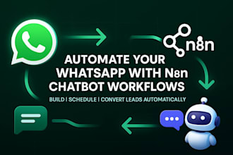 create n8n whatsapp chatbot automation workflow with api integration for busines