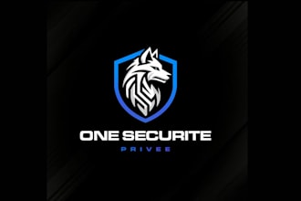 design a modern tech startup, security and technology logo