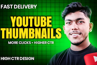 be create professional thumbnail design that gets clicks