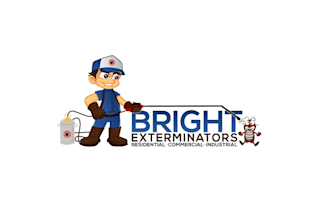 make hand drawn pest control logo design