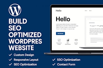 build SEO optimized wordpress website