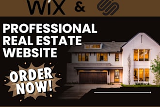 design a realtor agent website real estate property website on wix squarespace
