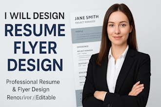a resume flyer design