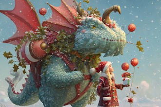 create festive holiday christmas design illustration