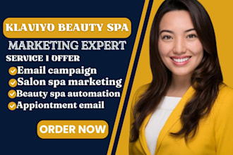 do klaviyo spa marketing beauty salon automation appointment reminder email