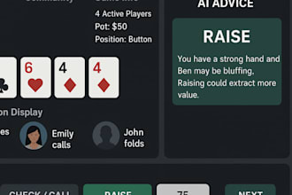 develop poker ai gto model poker bot igaming website and real time poker tools
