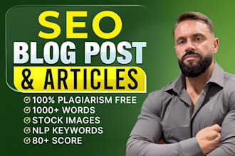 write SEO optimized blog posts that boost your online visibility
