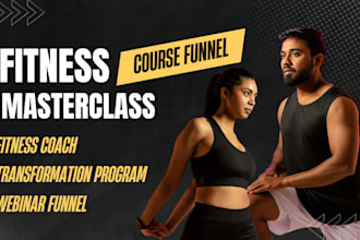 design high converting funnel for fitness programs, gyms, and wellness