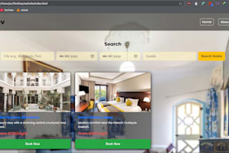 create a simple and responsive website